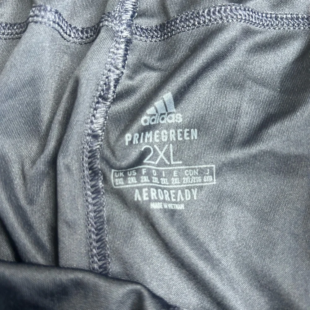 Adidas AEROREADY Primegreen 2XL Basketball Shorts Navy‎ Red White Stripes